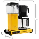 Moccamaster KBG Select Filter Coffee Machine, Handmade in the Netherlands, Retro Design, 1.25 Litres, Yellow Pepper - 53815 image 1