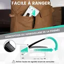HAUSHOF Pistolet agrafeuse type 53 en plastique ABS avec extracteur d'agrafes et 800 agrafes de 8 mm pour bois, tissu, meubles et tapisserie image 5