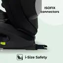 My Babiie MBCS23 High-Back Booster R129 Car Seat with ISOFIX - Quilted Black image 2