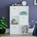 Vida Designs Bookcase Durham 6 Cube White image 7