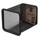 Deli Square Pen Holder, Office Desk Organizer, Black, 1-Unit image 1