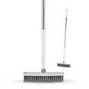Swan Elevate Precision Angled Scrubbing Brush with Built-in Squeegee, White image 0