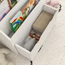AIYAPLAY Kids Bookshelf, Bookcase Toy Storage Organiser with 3 Tier Shelves, Drawer, for Bedroom, Nursery, Playroom, Classroom, White image 1