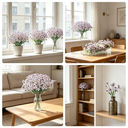 4Pcs 13in/33cm
Artificial Flowers for Outdoor,No Fade Fake Plastic Flowers Faux Plants for Decoration Hanging Planters Indoor Outside Garden Porch Window Box Home Wedding Farmhouse(white) image 4