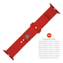 FIXED Bracelet silicone pour Apple Watch 38/40/41 mm, rouge image 3