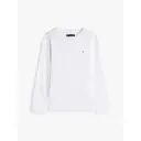 Tommy Hilfiger T-shirt garçon basique col rond manches longues tricoté blanc - Taille 4 ans image 5