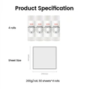 ochama Kitchen Paper Towels, Disposable Lazy Wipes, Oil-Absorbent Thickened Towels, Dual-Use Dishcloths, High GSM Kitchen Rolls, 50 Sheets * 4 Rolls image 9