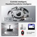 roborock Saros Z70 Aspirateur robot avec fonction de lavage, bras OmniGrip, prise en charge par IA, puissance d'aspiration de 22 000 Pa, ultra-fin de 7,98 cm, support FlexiArm, châssis AdaptiLift, lavage et séchage de la serpillière à l'eau chaude (Argent) image 7