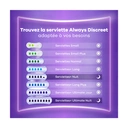 Always Discreet Ultimate Active Day - Serviettes pour fuites urinaires - Lot de 8 serviettes image 4