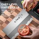 SHIBAZIZUO Couteau de cuisine en acier inoxydable à manche unique - 280 mm image 6