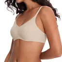 ubras Mesh Trimmed Wave Neck Support Bra -, Couple Gift Perfect Gift for woman, Mesh Decor Lingerie - Pearl-M, Suitable for Any Season image 1