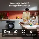 Roborock Zeo Lite Gray Lave-linge séchant avec technologie de séchage Zeo-Cycle, 10 kg de lavage, 6 kg de séchage, 27 programmes de lavage avec contrôle via application, système d’auto-nettoyage LintClear, dosage automatique image 7