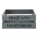 Maison by Premier Grey Wood Fruit and Vegetables Crate image 1