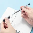 M&G Office G Gel Pens, 50 Pack Black Ink Gel Pens, 0.5 mm Fine Point, Quick Dry, Smooth Writing Gel Ink Pens with Soft Anti-Slip Grip and Cap for Office and School image 3