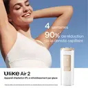 Ulike Air 2 Appareil d'épilation IPL, Refroidissement par glace, Indolore, Pour corps et visage, Blanc, Cadeau Saint-Valentin image 2