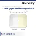 DeerValley Rectangular Bathroom Sink Black Exterior, White Interior Countertop Basin 475mm*375mm, Bathroom Sink, Hand Wash Basin image 2