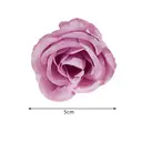Wei’s Moment 20Pcs Artificial Flowers Roses, Real Touch
 Foam Roses, Fake Flowers Rose for DIY Wedding Bridal Bouquets Baby Shower Table Centerpieces Home Decorations, Cream Powder purple image 4