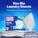 OceanSaver Eco Laundry Detergent Sheets | Non-Bio | Eco-Friendly, Biodegradable & Freshly Scented | Zero-Waste & Removes Tough Stains | Vegan, Plastic & Cruelty-Free | Plant Based Formula (30 Washes) image 1