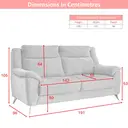 Sofa Monroe 3 Seater Fossil Beige image 6