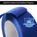 TAPEBEAR Lot de 6 rubans de masquage multi-surfaces bleu - 48 mm x 55 m image 3