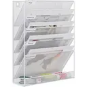 Senhoglb Porte-documents mural A4 à 6 niveaux, Blanc, Offre Nouvel An, Coup de cœur cadeau image 0