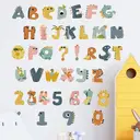 Autocollants Muraux Lettres de Dessin Animé Multicolores, Décoratifs, Pelables et Amovibles, Idéals pour Salon, Chambre de Bébé et Chambre d’Enfant, Multicolore image 4