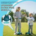 Neuleb 3 Wheel Foldable Kids Scooter with Light Up Wheels, Adjustable Height Handlebar, Lean-to-Steer, Anti-Slip Deck, Toddler Ride On Toy for Boys & Girls Ages 3-10, Green image 5