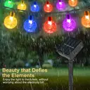 Vivreal Solar Bubble Ball String Lights – 7M (23 ft) 50 LEDs Multi-Color， Waterproof Outdoor Solar Fairy Lights for Garden， Patio & Holiday Decoration, New Year Sale , Top gift picks image 2