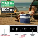 BINGI Camping Fridge 42L,Car Fridge Freezer Portable Refrigerator 12V/24V DC & 100-240V AC For Campervan,Lorry,Boat,travel,Picnic and Home Use, -18℃ to 15℃ image 3