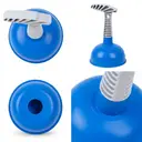 Blue TPR Plunger with 12cm Diameter Head and 12cm Plastic Handle, Durable Suction Tool image 2
