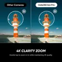 Insta360 Ace Pro - Caméra d'action étanche, co-développée avec Leica, capteur 1/1,3", réduction bruit IA, écran pliable 2,4", 4K 120 ips - Noir image 5