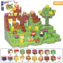 XINQIYUAN Qiyuan Jouet Éducatif Blocs de Construction Thème Forêt Monde Magnétique 2.5cm 120pièces [Mélange aléatoire – Couleurs issues uniquement de la photo principale] image 1