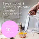 BRITA Water Filter Jug Style Essential White incl 1x MAXTRA PRO Pure Performance Cartridge - Fridge-Fitting Design Pitcher with Smart LED-LTI and Flip-Lid Reduces Chlorine, Limescale and Impurities image 5