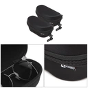 EVA Hard Shell Glasses Case with Zipper & Belt Clip, Portable Anti-Scratch Sunglasses Holder for Travel Outdoor(Black) image 5