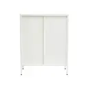 Interiors by Premier Display Cabinet Acier Metal White Short image 4