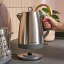 Morphy Richards Mexborough Jug Kettle, 1.7L, Grey & Stainless Steel, 102902 image 3