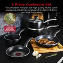 Tower Smart Start Gourmet 5 Piece Cookware Set - Black image 2