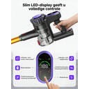 MonsgaClean MV3 draadloze steelstofzuiger, 45 kPa zuigkracht, 550 W vermogen, 50 min gebruiksduur, anti-klit ontwerp met afneembare batterij, LED-display, lichtgewicht handstofzuiger voor huisdierharen/tapijt/vloeren image 2