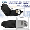 Backpack Men， Large Laptop Backpack 17.3 Inch School Backpack Laptop Bag with USB Charging Port Anti Theft Business Work Travel Backpack Teenager Notebook College Tech Women， Black， New Year Sale ， Top gift picks image 4