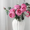 2Pcs 17.71in/45cm
Artificial Austin Tea Rose Latex Simulation Flower Really Touch Wedding Banquet Family Party Garden Flowers Arrangement Decor(rose red) image 5