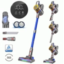 UNINELL HOME UV1 Aspirateur Balai sans Fil, Aspirateur Puissant 45KPa/450W pour Poils d'Animaux, Batterie Amovible 60 Min, Léger, Autoportant et Anti-Emmêlement pour Maison image 1