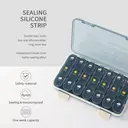 GAONLY Pilulier hebdomadaire pour 3 comprimés par jour - Bleu image 7