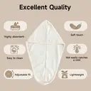 YIJINCHAN hair towel turban（White） image 2