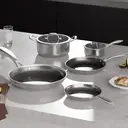COOKER KING Tri Ply Stainless Steel Cookware Set Induction Oven Safe 7 Piece image 1