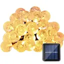 VIVREAL VCT-SLC021 Ballon lumineux à bulles alimenté par l’énergie solaire, 7 m, 50 LED, blanc chaud, Offre de Nouvel An, Cadeaux phares image 0