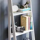 Vida Designs Bookcase Bristol Ladder 4 Shelves White image 5