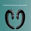 Écouteurs intra-auriculaires VoxorAI C6 noirs à double embout auriculaire, Bluetooth, à conduction osseuse, idéaux pour le sport, meilleures ventes image 2
