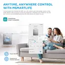 Midea MDWEB1403M(B)-WG-UK Full Size 60cm Wide Integrated Dishwasher With Cutlery Tray, Black, C Rated image 9