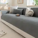 ochama Single Piece Sofa Cover for Armrest, sofa protector, non-slip couch cover, 90×70cm - Grey image 6