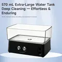 H2ofloss Portable Water Flosser, 6 Modes, 5 Spray Heads, 2500mAH Battery, 570ml Water Tank, IPX7 Waterproof, Black image 4